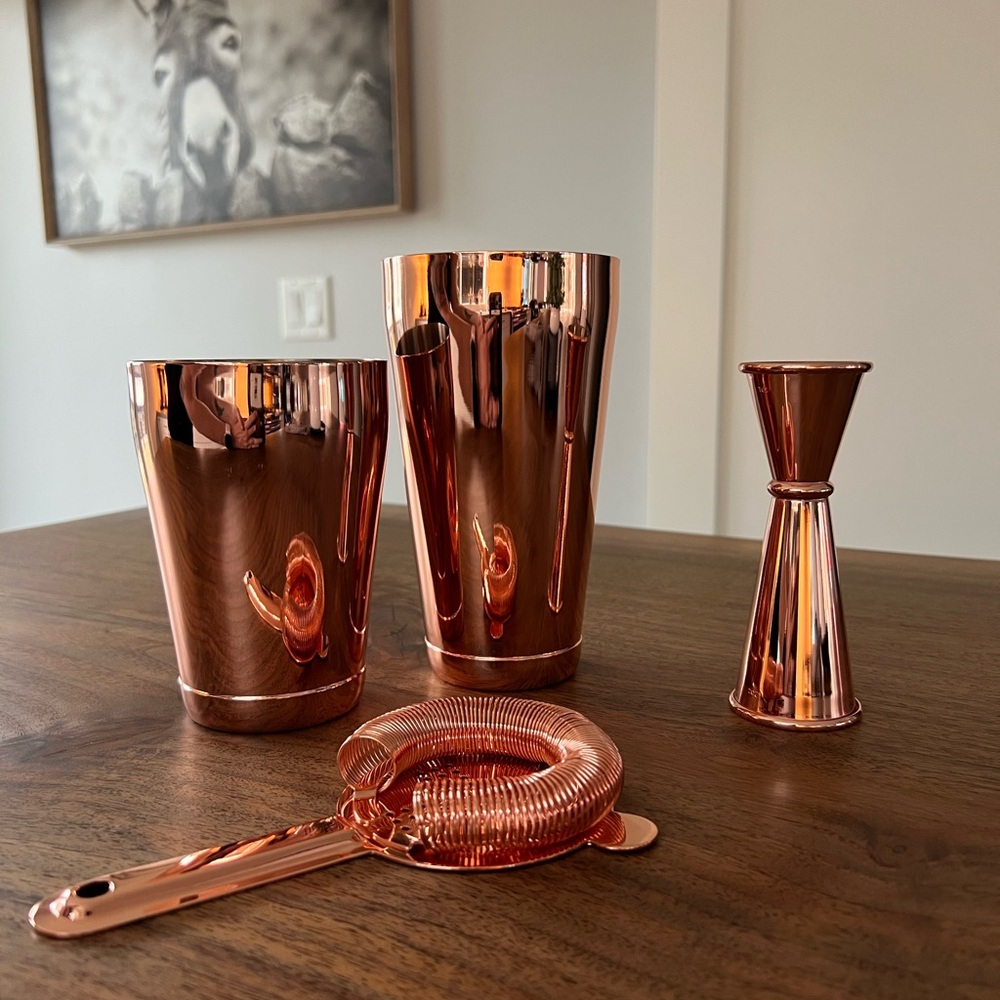4 piece cocktail shaker set